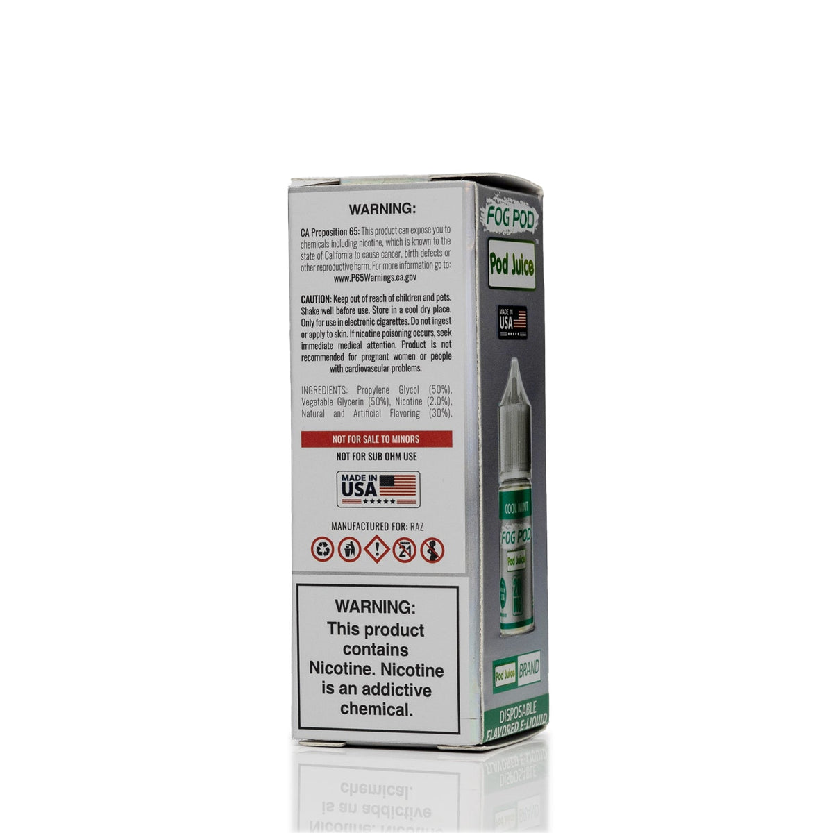 Pod Juice X Fog Pod Salt Nic - Cool Mint - 30mL