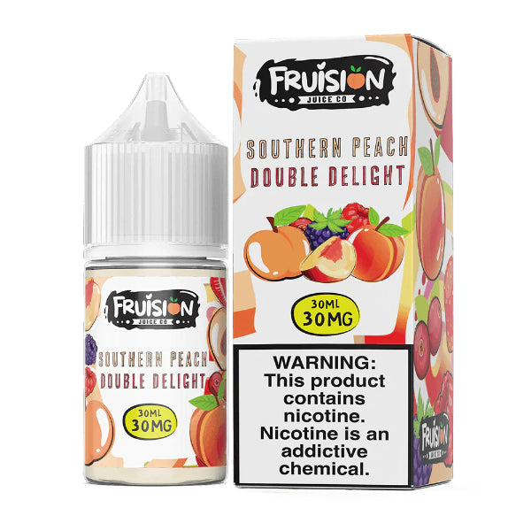 Fruision 30mL Salt Nic Southern Peach Double Delight