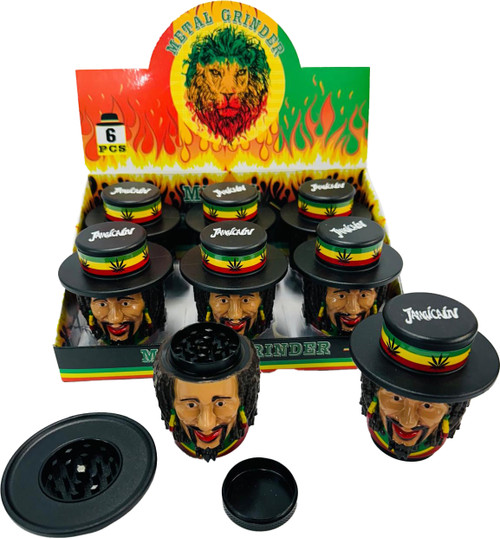 Jamaican Metal Ganja Grinder 3 Part