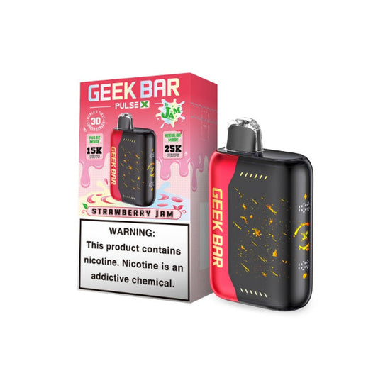 Geek Bar Pulse X 25,000 Puffs Jam Edition Strawberry Jam