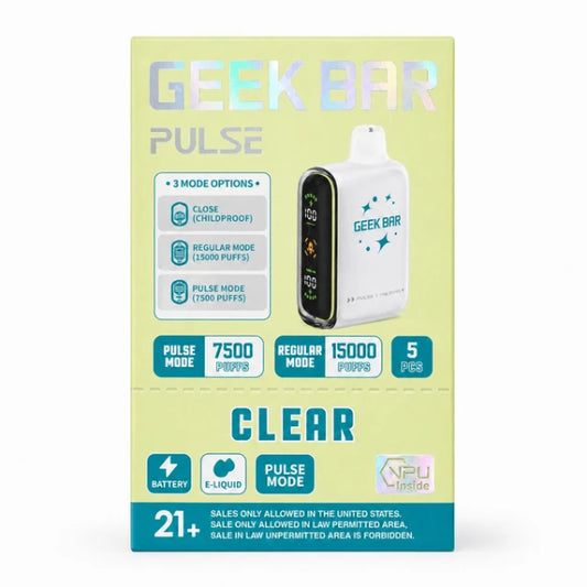 Geek Bar Pulse 15K Disposable - Clear