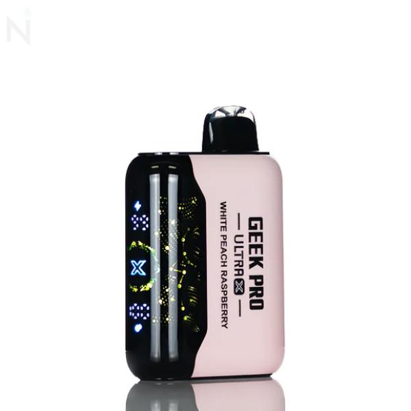 Best Deal Geek Pro Ultra X 45,000 Puffs Disposable - White Peach Raspberrry