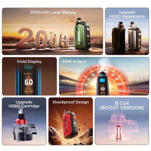 geekvape aegis hero 5 kit GeekVape Aegis Hero 5 Kit – $34.50 – eLiquid.com