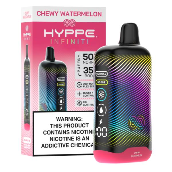 Best Deal Hyppe Infiniti 50,000 Puffs Disposable - Chewy Watermelon