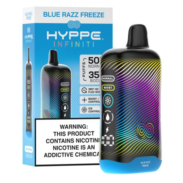 Best Deal Hyppe Infiniti 50,000 Puffs Disposable - Blue Razz Freeze