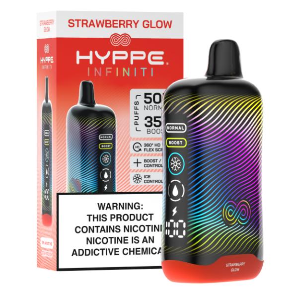 Best Deal Hyppe Infiniti 50,000 Puffs Disposable - Strawberry Glow