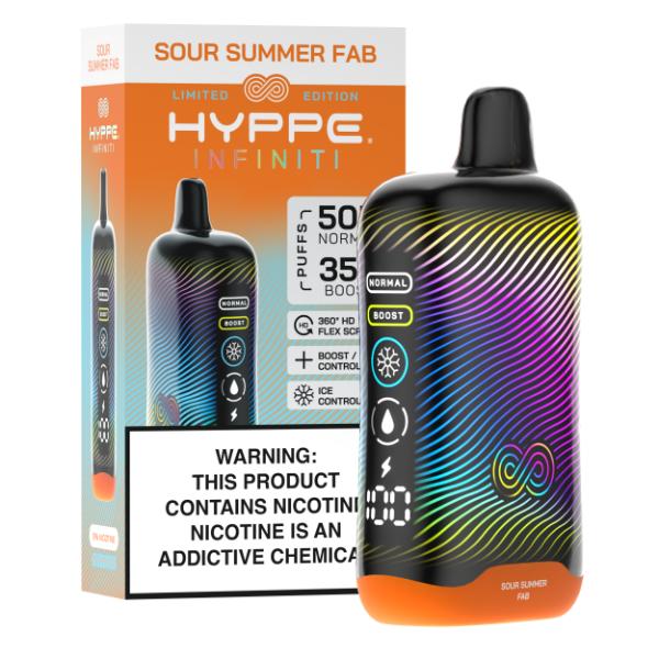 Best Deal Hyppe Infiniti 50,000 Puffs Disposable - Sour Summer Fab