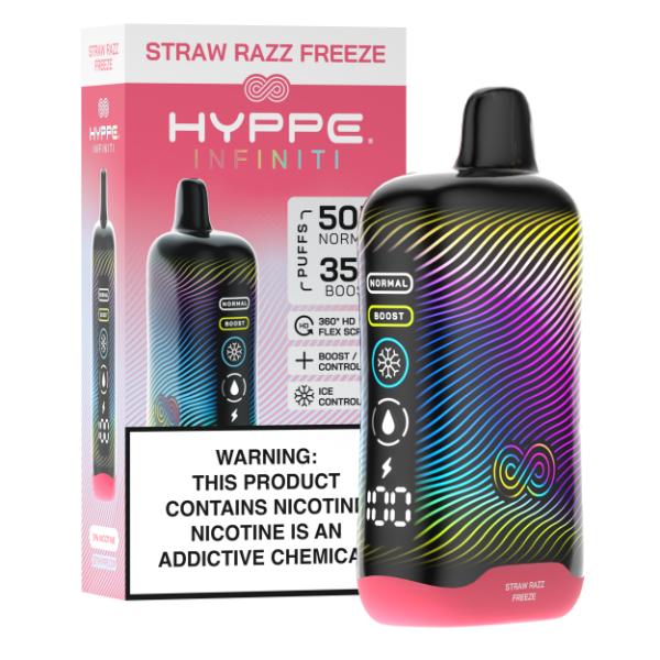 Best Deal Hyppe Infiniti 50,000 Puffs Disposable - Straw Razz Freeze
