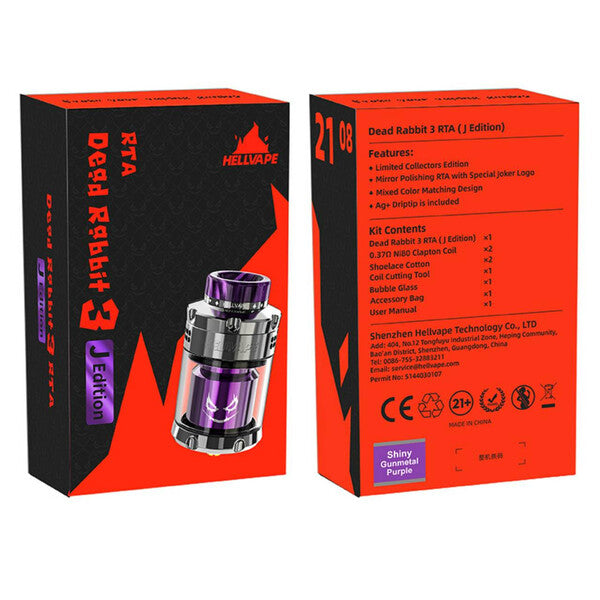 Best Deal HellVape Dead Rabbit 3 RTA (Joker Edition) - Box