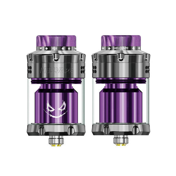 Best Deal HellVape Dead Rabbit 3 RTA (Joker Edition) - Shiny Gunmetal Purple