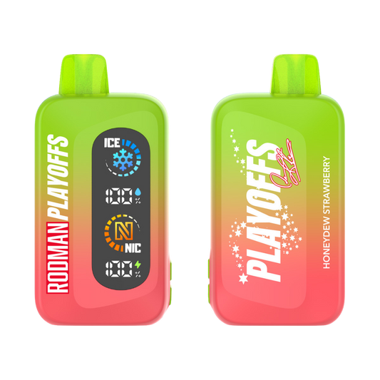 Best Deal RODMAN Playoffs 50K Puffs Disposable Vape - Honeydew Strawberry