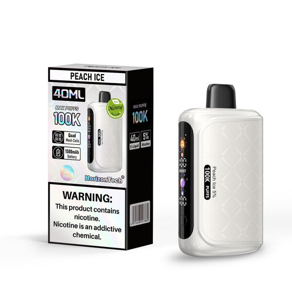Best Deal HorizonTech 100K Puffs Single Disposable - Peach Ice