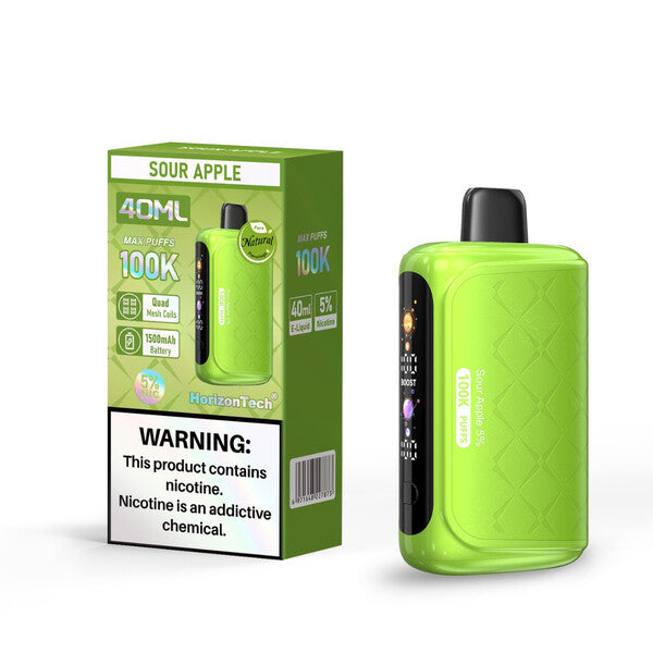 Best Deal HorizonTech 100K Puffs Single Disposable - Sour Apple