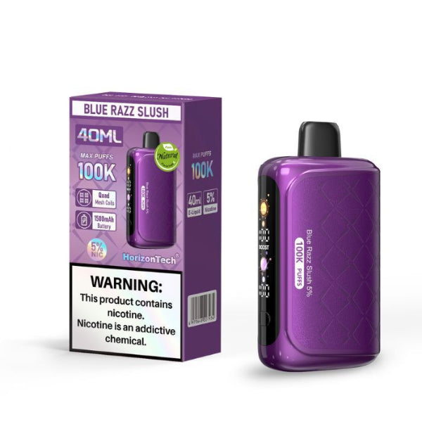 HorizonTech 100K Puffs Disposable (Texas Edition) Blue Razz Slush