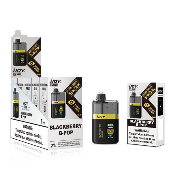 iJoy XP50K 50,000 Puffs Disposable Vape 5 Pack Blackberry B-Pop