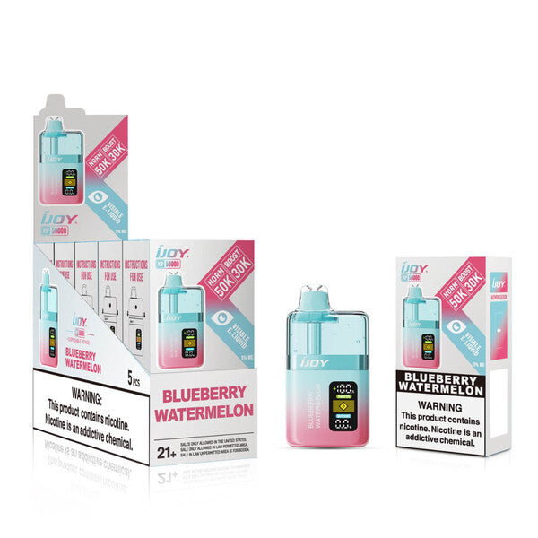 iJoy XP50K 50,000 Puffs Disposable Vape 5 Pack Blueberry Watermelon