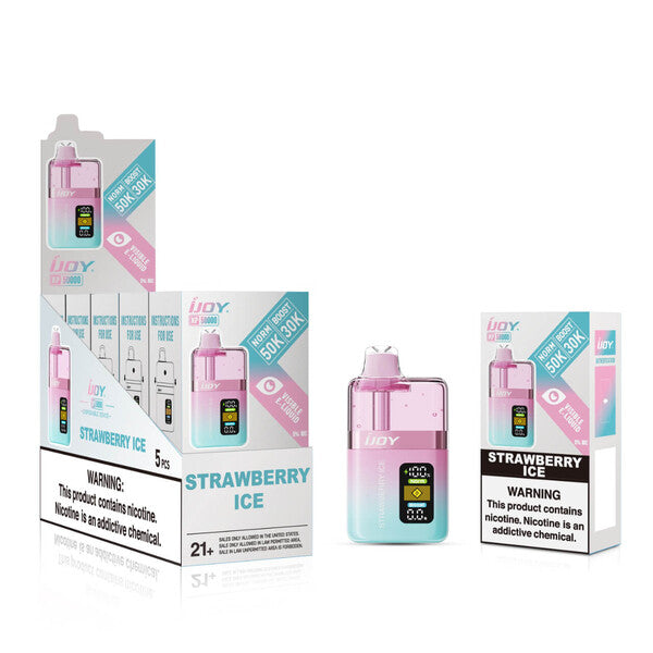 iJoy XP50K 50,000 Puffs Disposable Vape 5 Pack Strawberry Ice