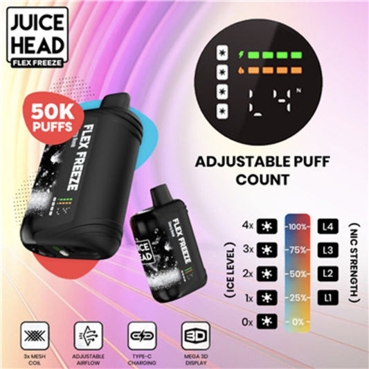Best Flavors Juice Head Flex Freeze 50K Ice + Nic Control