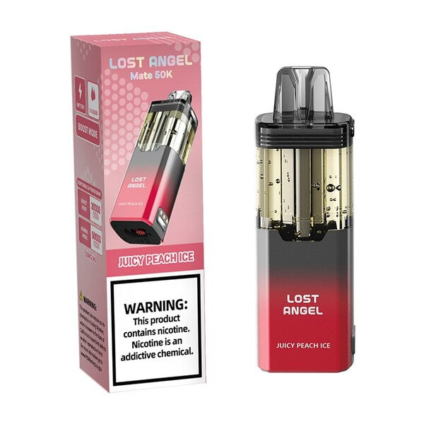 Best Deal Lost Angel Mate 50,000 Puffs Flavor Pods 5-Pack - Juicy Peach Ice