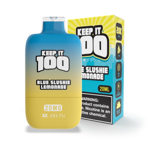 Best Deal Keep It 100 20,000 Puff Disposable Vape 20mL - Blue Slushie Lemonade