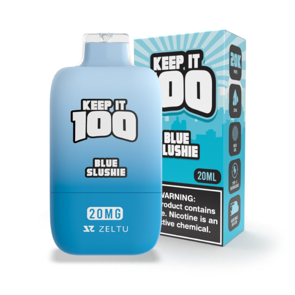 Best Deal Keep It 100 20,000 Puff Disposable Vape 20mL - Blue Slushie