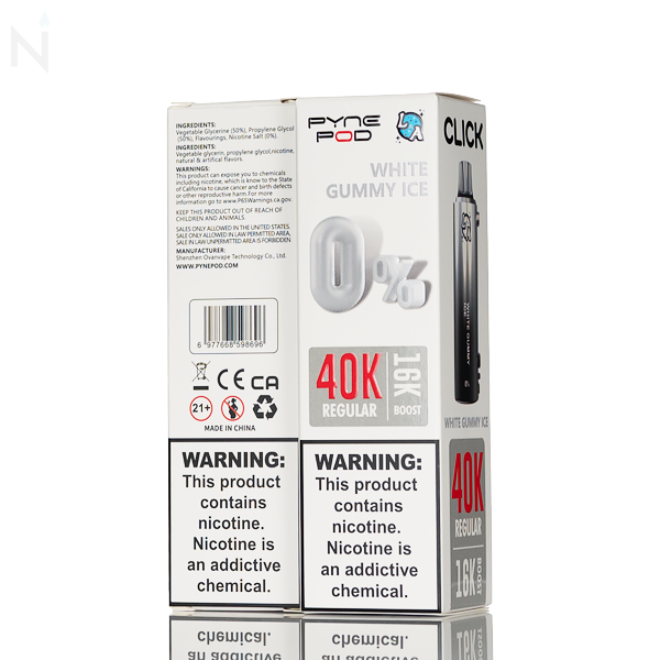 L&A X Pyne Pod Click 40K Disposable Pod - 0% Zero Nic