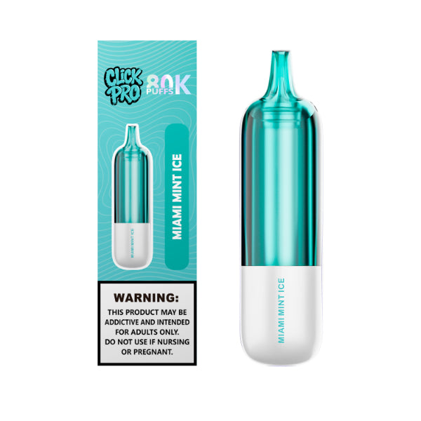 L&A Click Pro 80,000 Puffs Replacement Pods Miami Mint Ice