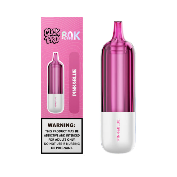 L&A Click Pro 80,000 Puffs Replacement Pods Pink & Blue