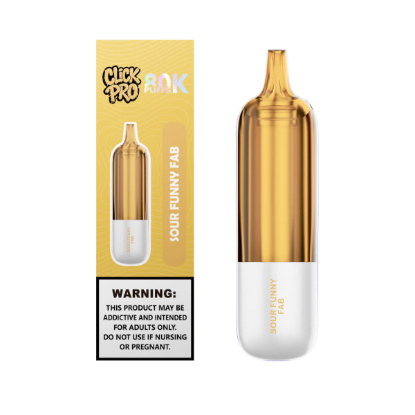 L&A Click Pro 80,000 Puffs Replacement Pods Sour Funny Fab