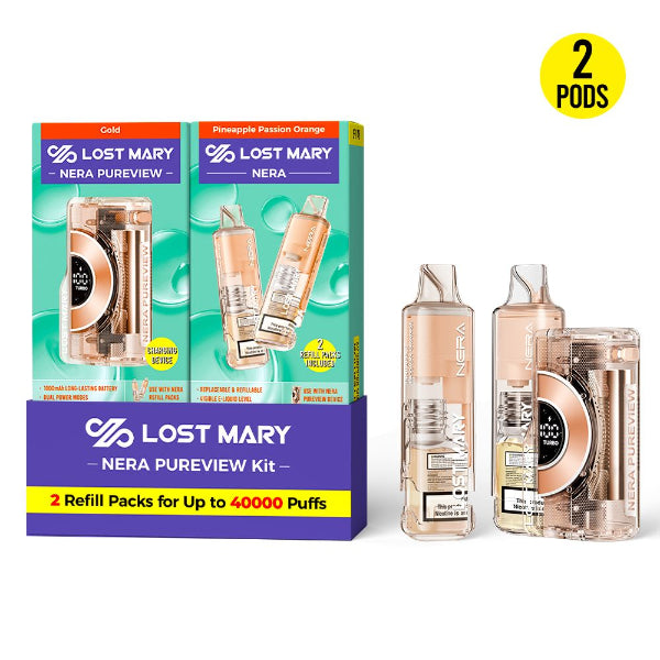 Lost Mary NERA Pureview 40K Kit Pineapple Passion Orange