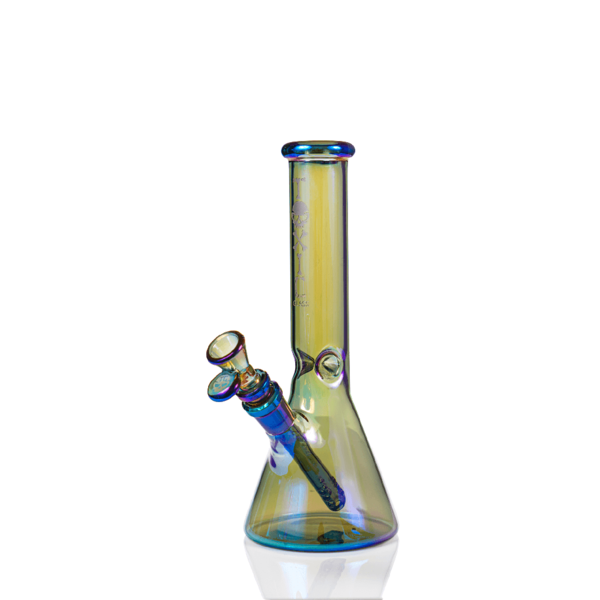 MKGlass (Glass Water Pipe) TX98 10″ Electroplated Trophy Beaker Best Deal