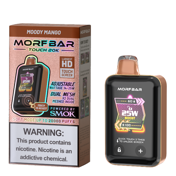 Morfbar Touch 20000 Puffs Single Disposable Vape 18mL $7.99 eLiquid.com Morfbar Touch 20000 Puffs Single Disposable Vape 18mL $7.99 eLiquid.com