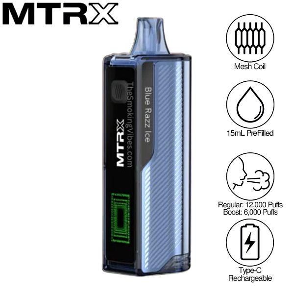 MTRX 12000 Puffs Disposable Vape 15mL 5 Pack $69.95 eLiquid.com MTRX 12000 Puffs Disposable Vape 15mL 5 Pack $69.95 eLiquid.com