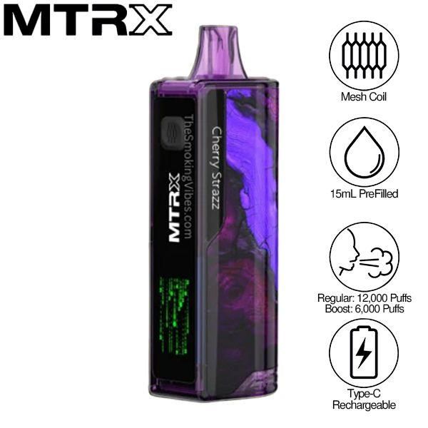 MTRX 12000 Puffs Disposable Vape 15mL 5 Pack $69.95 eLiquid.com MTRX 12000 Puffs Disposable Vape 15mL 5 Pack $69.95 eLiquid.com