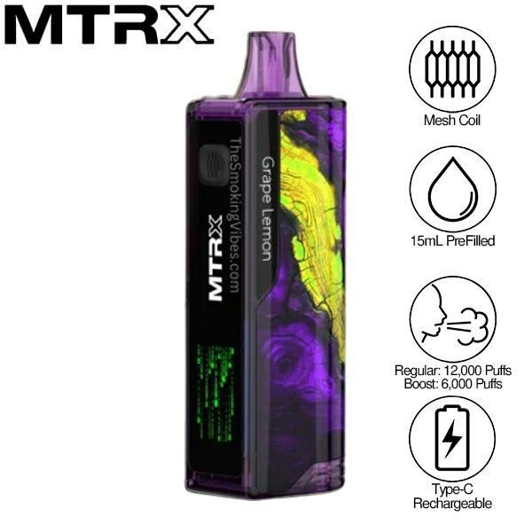 MTRX 12000 Puffs Disposable Vape 15mL 5 Pack $69.95 eLiquid.com MTRX 12000 Puffs Disposable Vape 15mL 5 Pack $69.95 eLiquid.com