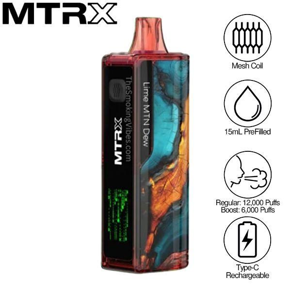 MTRX 12000 Puffs Disposable Vape 15mL 5 Pack $69.95 eLiquid.com MTRX 12000 Puffs Disposable Vape 15mL 5 Pack $69.95 eLiquid.com