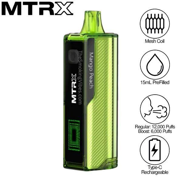 MTRX 12000 Puffs Disposable Vape 15mL 5 Pack $69.95 eLiquid.com MTRX 12000 Puffs Disposable Vape 15mL 5 Pack $69.95 eLiquid.com