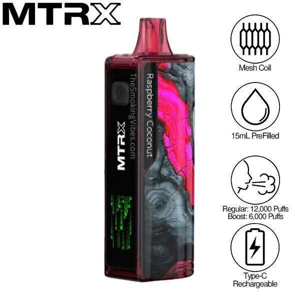 MTRX 12000 Puffs Disposable Vape 15mL 5 Pack $69.95 eLiquid.com MTRX 12000 Puffs Disposable Vape 15mL 5 Pack $69.95 eLiquid.com