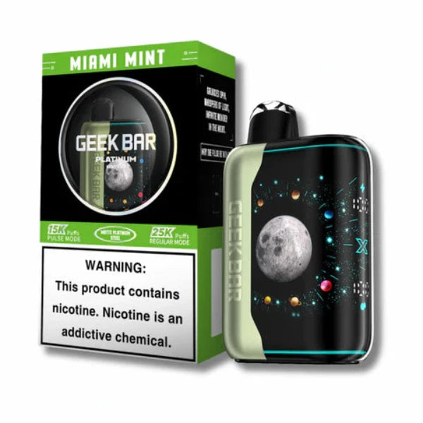 GeekBar Pulse X Platinum Edition 25,000 Puffs Disposable 18mL Miami Mint
