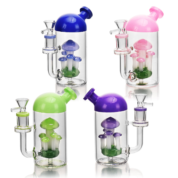 Mini Mushroom Water Pipe w/ 14mm Bowl
