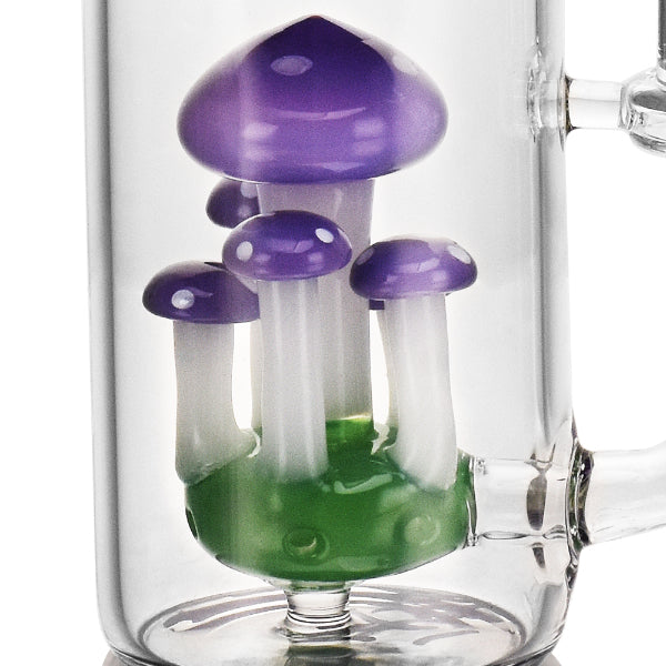 Mini Mushroom Water Pipe w/ 14mm Bowl close up