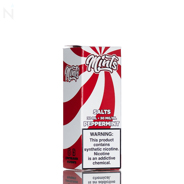 Mints Vape Co Peppermint Salts 30ml synthetic nicotine salt e-liquid peppermint menthol vape juice 30mg 50mg USA
