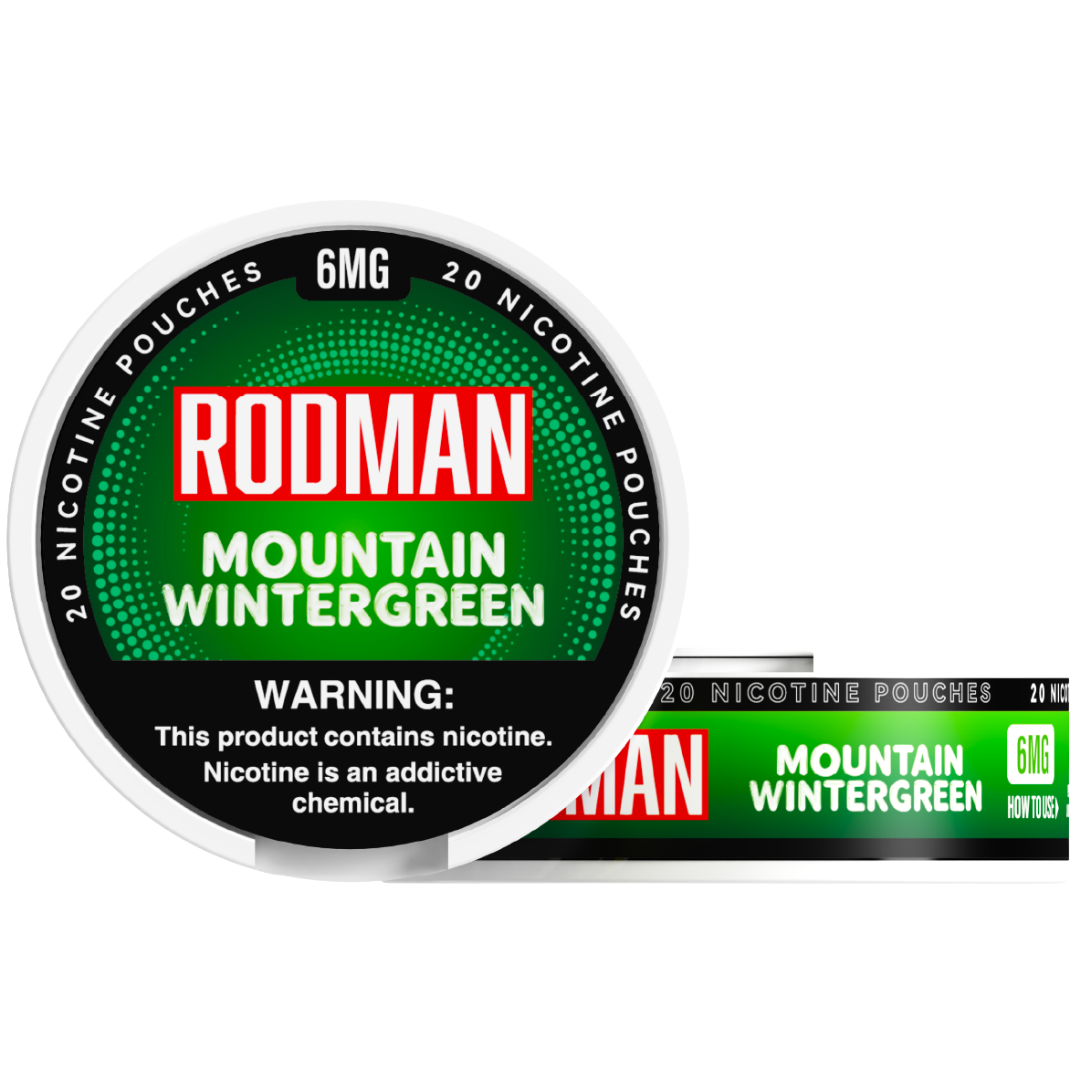 dry tobacco pouches Grizzly Moist Snuff Wintergreen 5 Count - 4.2 Oz Rodman Dry+ Nic Pouches