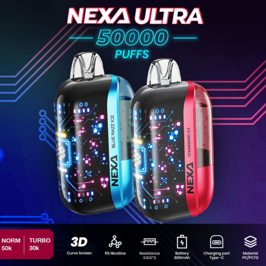 Best Flavors Nexa Ultra 50,000 Puffs Disposable Vape 20mL 5 Pack