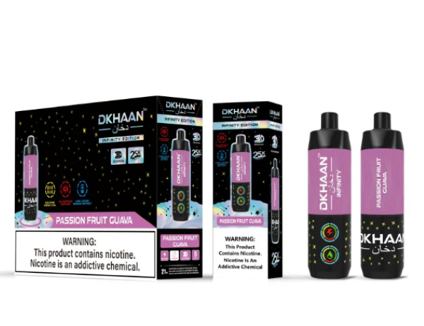Best Deal Dkhaan Infinity Edition 25,000 Puffs Disposable 5 Pack - Passion Fruit Guava