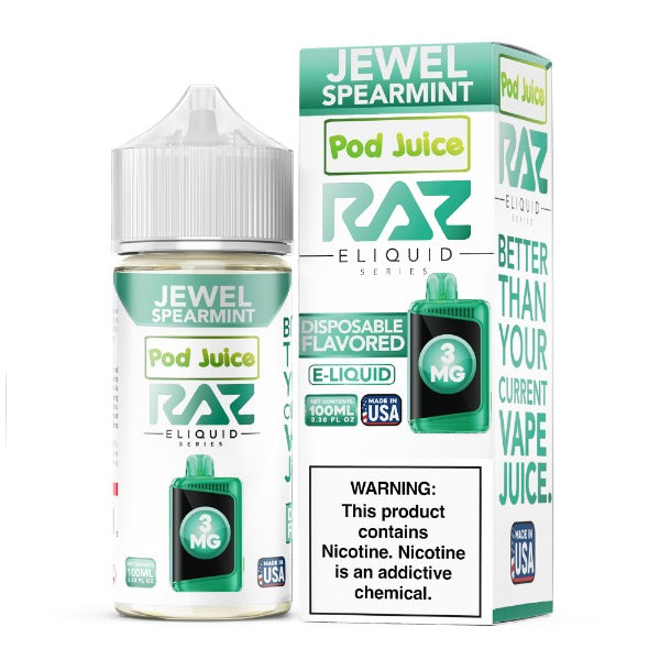 Pod Juice + RAZ Disposables Collab Freebase E-Liquid 100mL $10.25 eLiquid.com Pod Juice + RAZ Disposables Collab Freebase E-Liquid 100mL $10.25 eLiquid.com