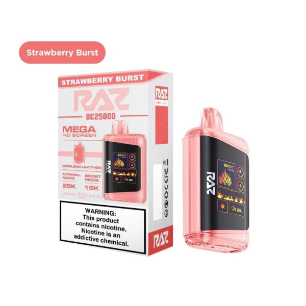 RAZ DC25K 25,000 Puffs Rechargeable Vape 16mL $7.99 eLiquid.com RAZ DC25K 25,000 Puffs Rechargeable Vape 16mL $7.99 eLiquid.com