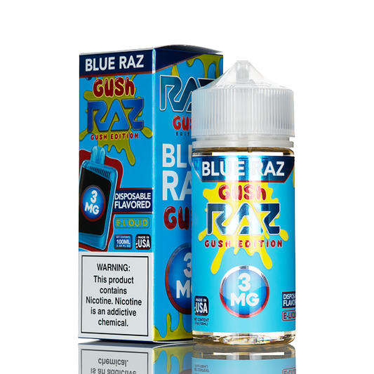 Pod Juice X RAZ E-Liquid - Blue Razz Gush - 100mL