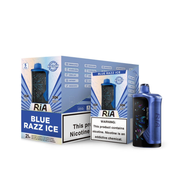 RIA NV30K Disposable Vape Blue Razz Ice
