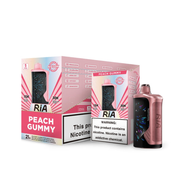 RIA NV30K Disposable Vape Peach Gummy